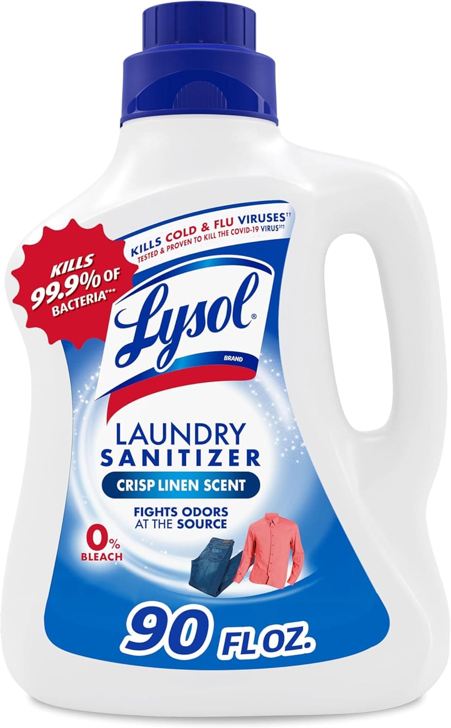 Lysol Laundry Sanitizer Additive, Crisp Linen, 90oz